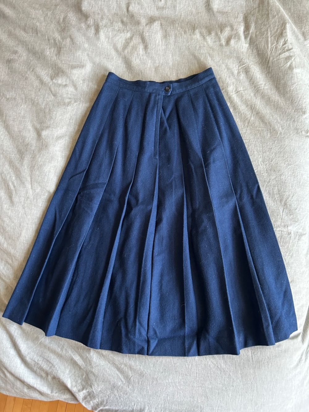 Vintage Wool Pleated Skirt